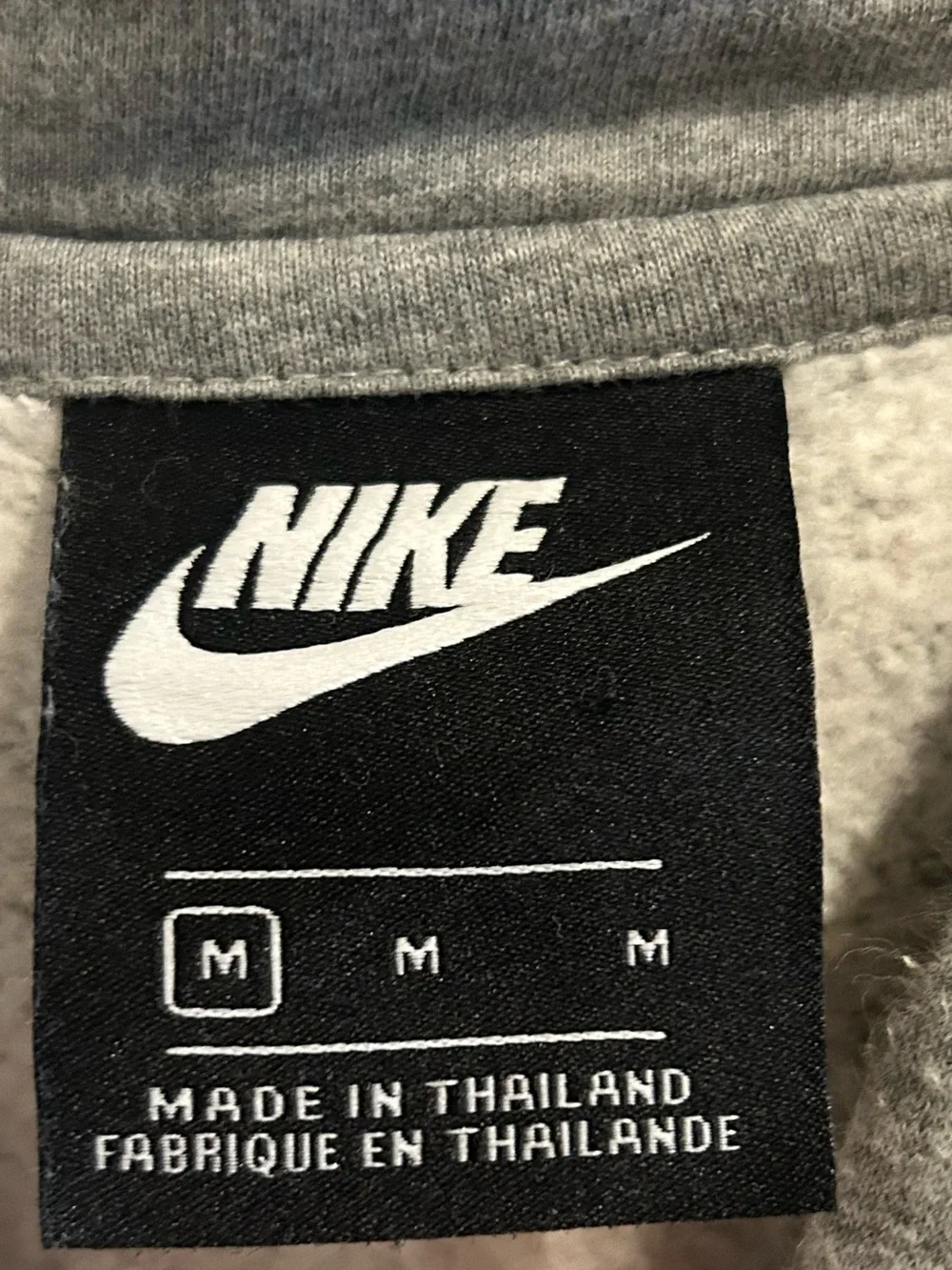 Nike Gray Pullover Hoodie with White Logo